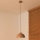 Duolla - IRONLINE Cable Pendant Light 1xE27/15W/230V, dia. 27 cm, beige/copper