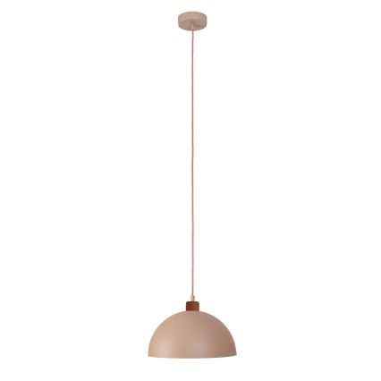 Duolla - IRONLINE Cable Pendant Light 1xE27/15W/230V, dia. 27 cm, beige/copper
