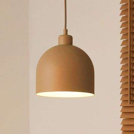 Duolla - IRONLINE Cable Pendant Light 1xE27/15W/230V Ø 17 cm, Beige