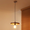 Duolla - IRONLINE Cable Pendant Light 1xE27/15W/230V Ø 30 cm Copper/Black