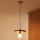 Duolla - IRONLINE Cable Pendant Light 1xE27/15W/230V Ø 30 cm Copper/Black