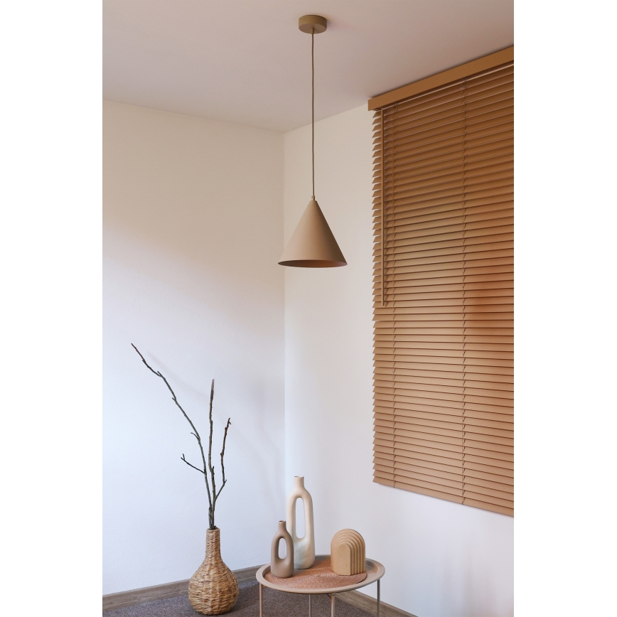 Duolla - IRONLINE Cable Pendant Light 1xG9/3W/230V Ø 25 cm Beige