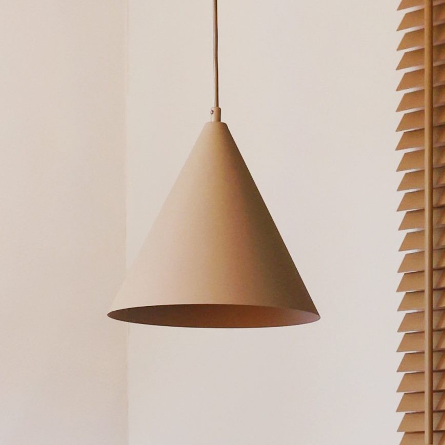 Duolla - IRONLINE Cable Pendant Light 1xG9/3W/230V Ø 25 cm Beige