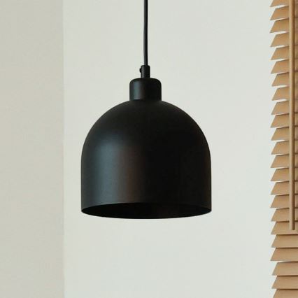 Duolla - IRONLINE cable-suspended pendant light 1xE27/15W/230V Ø 17 cm black