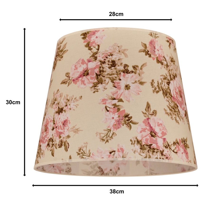 Duolla - Lampshade for chandelier CLASSIC L E27 d. 38 cm rose