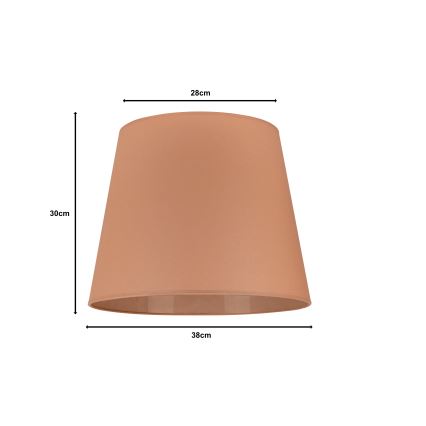Duolla - Lampshade for floor lamp CLASSIC L E27 d. 38 cm brown