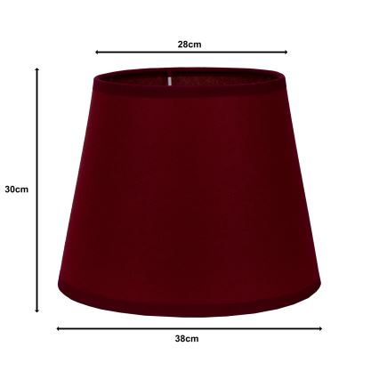 Duolla - Lampshade for floor lamp CLASSIC L E27 d. 38 cm burgundy