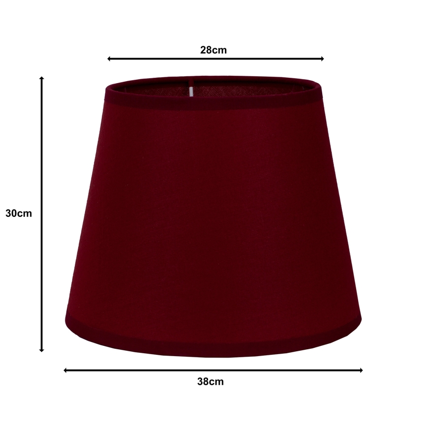 Duolla - Lampshade for floor lamp CLASSIC L E27 d. 38 cm burgundy