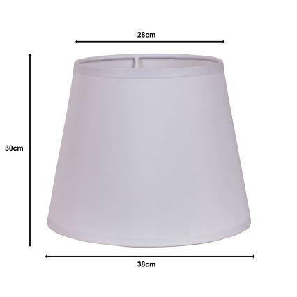 Duolla - Lampshade for floor lamp CLASSIC L E27 d. 38 cm white