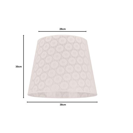 Duolla - Lampshade for floor lamp CLASSIC L E27 d. 38 cm white
