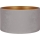 Duolla - Lampshade for floor lamp VELVET E27 d. 35 cm grey/gold