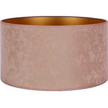 Duolla - Lampshade for floor lamp VELVET E27 d. 35 cm pink/gold
