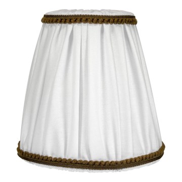 Duolla - Lampshade for table and floor lamp E27 d. 15 cm white/brown