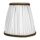 Duolla - Lampshade for table and floor lamp E27 d. 15 cm white/brown