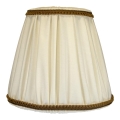 Duolla - Lampshade for table and floor lamp E27 d. 18,5 cm creamy/brown