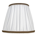 Duolla - Lampshade for table and floor lamp E27 d. 18,5 cm white/brown