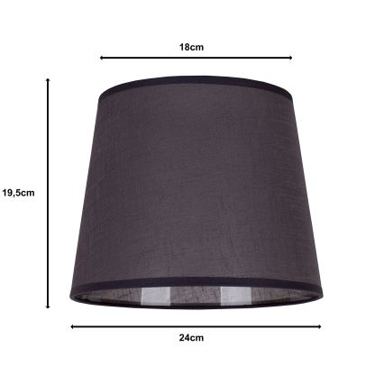 Duolla - Lampshade for table lamp CLASSIC M E27 d. 24 cm anthracite