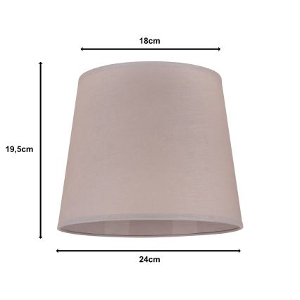 Duolla - Lampshade for table lamp CLASSIC M E27 d. 24 cm beige