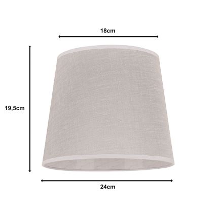 Duolla - Lampshade for table lamp CLASSIC M E27 d. 24 cm beige
