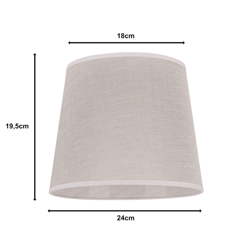 Duolla - Lampshade for table lamp CLASSIC M E27 d. 24 cm beige