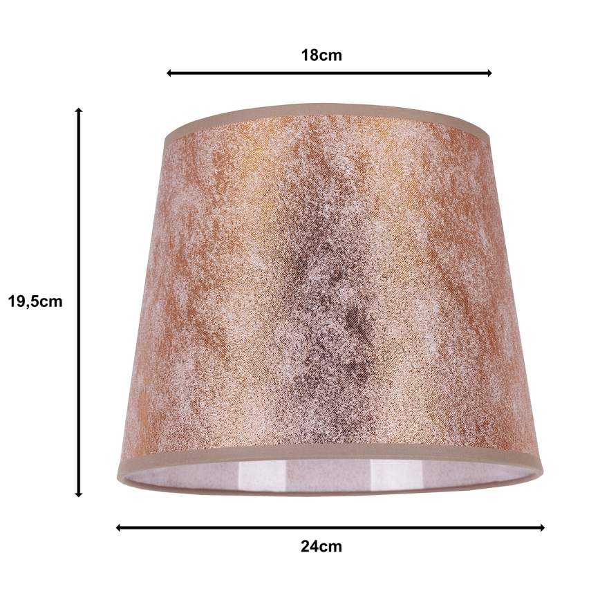 Duolla - Lampshade for table lamp CLASSIC M E27 d. 24 cm copper
