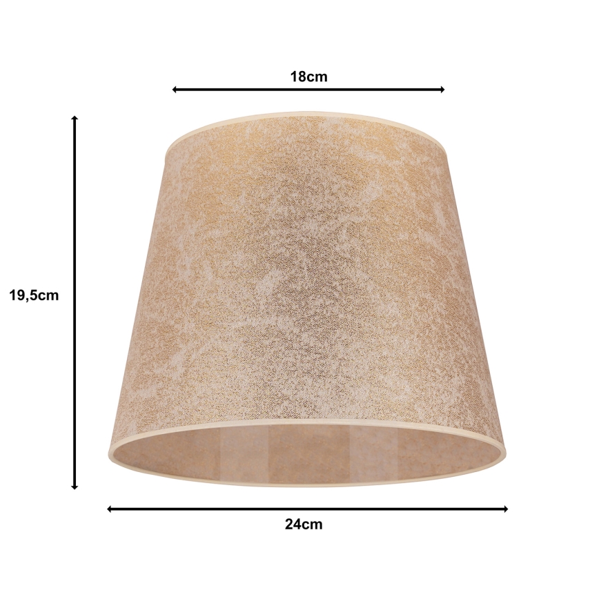 Duolla - Lampshade for table lamp CLASSIC M E27 d. 24 cm gold
