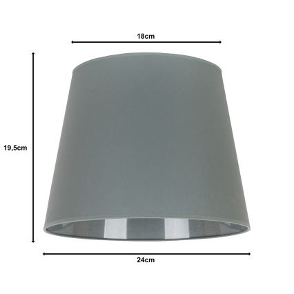 Duolla - Lampshade for table lamp CLASSIC M E27 d. 24 cm grey