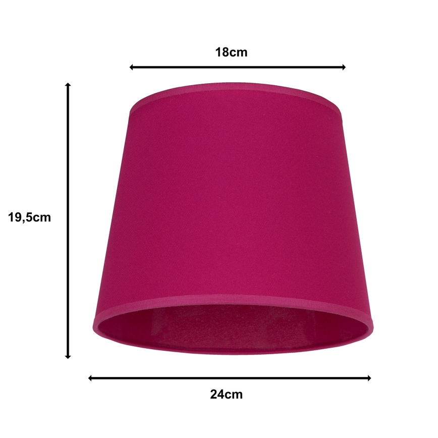 Duolla - Lampshade for table lamp CLASSIC M E27 d. 24 cm pink