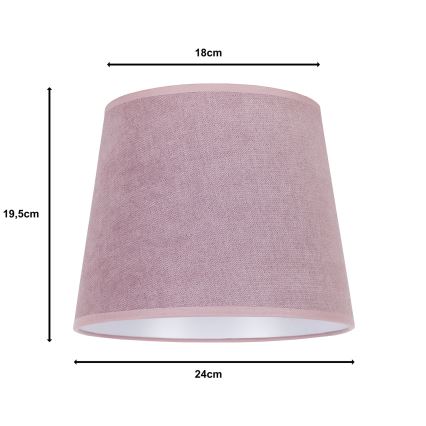 Duolla - Lampshade for table lamp CLASSIC M E27 d. 24 cm pink