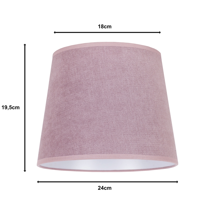 Duolla - Lampshade for table lamp CLASSIC M E27 d. 24 cm pink