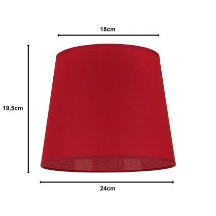 Duolla - Lampshade for table lamp CLASSIC M E27 d. 24 cm red