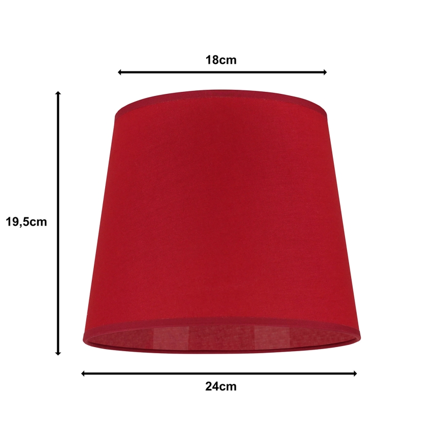 Duolla - Lampshade for table lamp CLASSIC M E27 d. 24 cm red