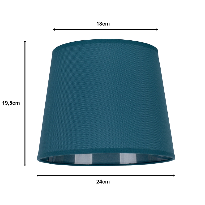 Duolla - Lampshade for table lamp CLASSIC M E27 d. 24 cm turquoise