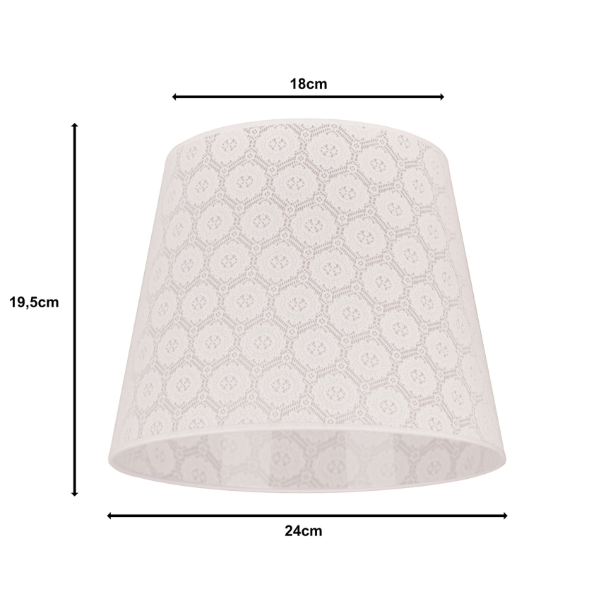 Duolla - Lampshade for table lamp CLASSIC M E27 d. 24 cm white