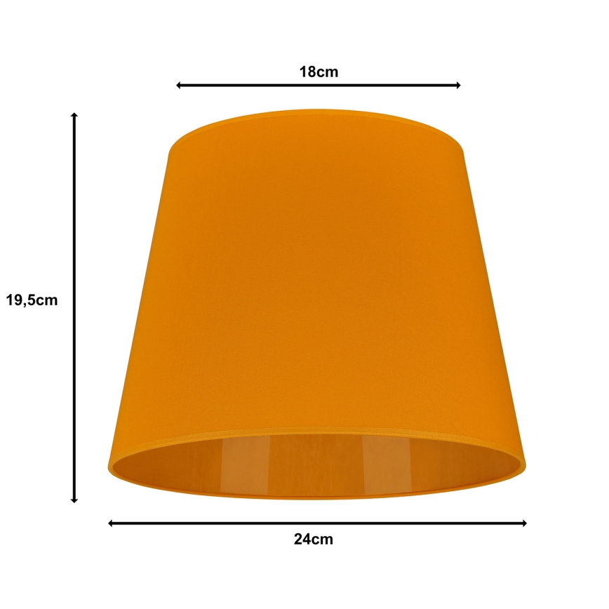 Duolla - Lampshade for table lamp CLASSIC M E27 d. 24 cm yellow