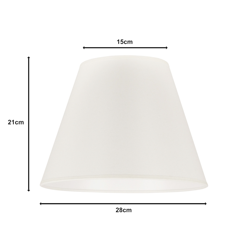 Duolla - Lampshade for table lamp SOFIA S E27 d. 28 cm beige