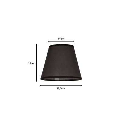 Duolla - Lampshade for table lamp SOFIA XS E14 d. 18,5 cm anthracite