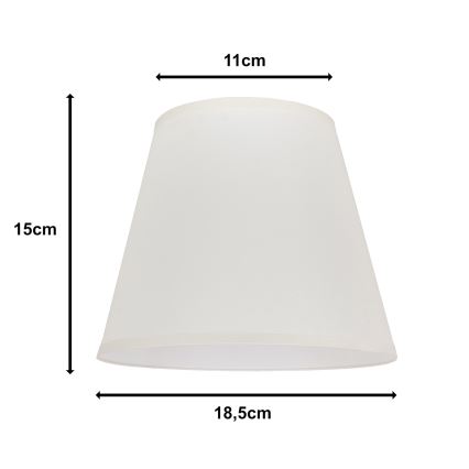 Duolla - Lampshade for table lamp SOFIA XS E14 d. 18,5 cm creamy