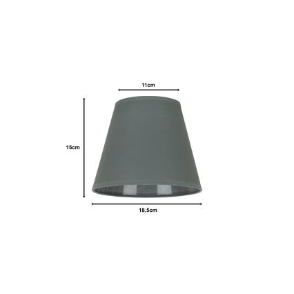 Duolla - Lampshade for table lamp SOFIA XS E14 d. 18,5 cm grey
