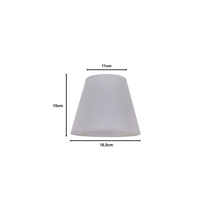 Duolla - Lampshade for table lamp SOFIA XS E14 d. 18,5 cm grey