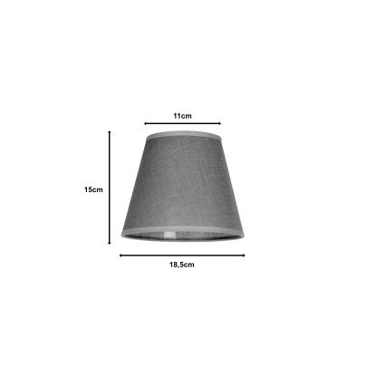 Duolla - Lampshade for table lamp SOFIA XS E14 d. 18,5 cm grey