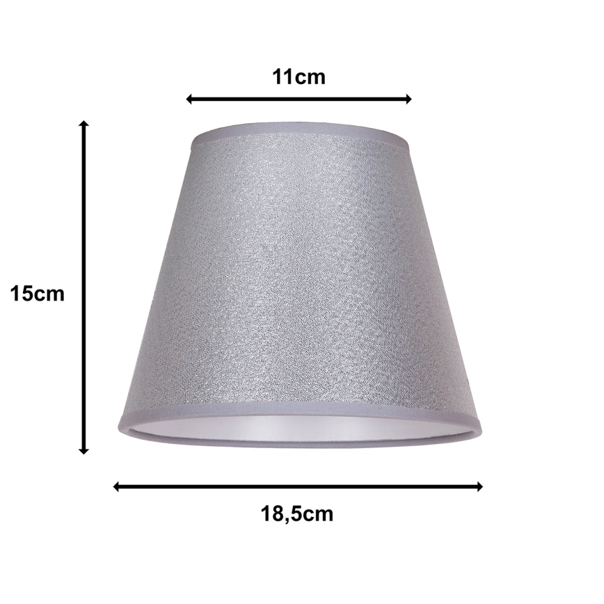 Duolla - Lampshade for table lamp SOFIA XS E14 d. 18,5 cm silver