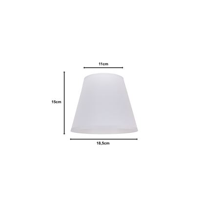 Duolla - Lampshade for table lamp SOFIA XS E14 d. 18,5 cm white
