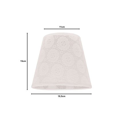 Duolla - Lampshade for table lamp SOFIA XS E14 d. 18,5 cm white