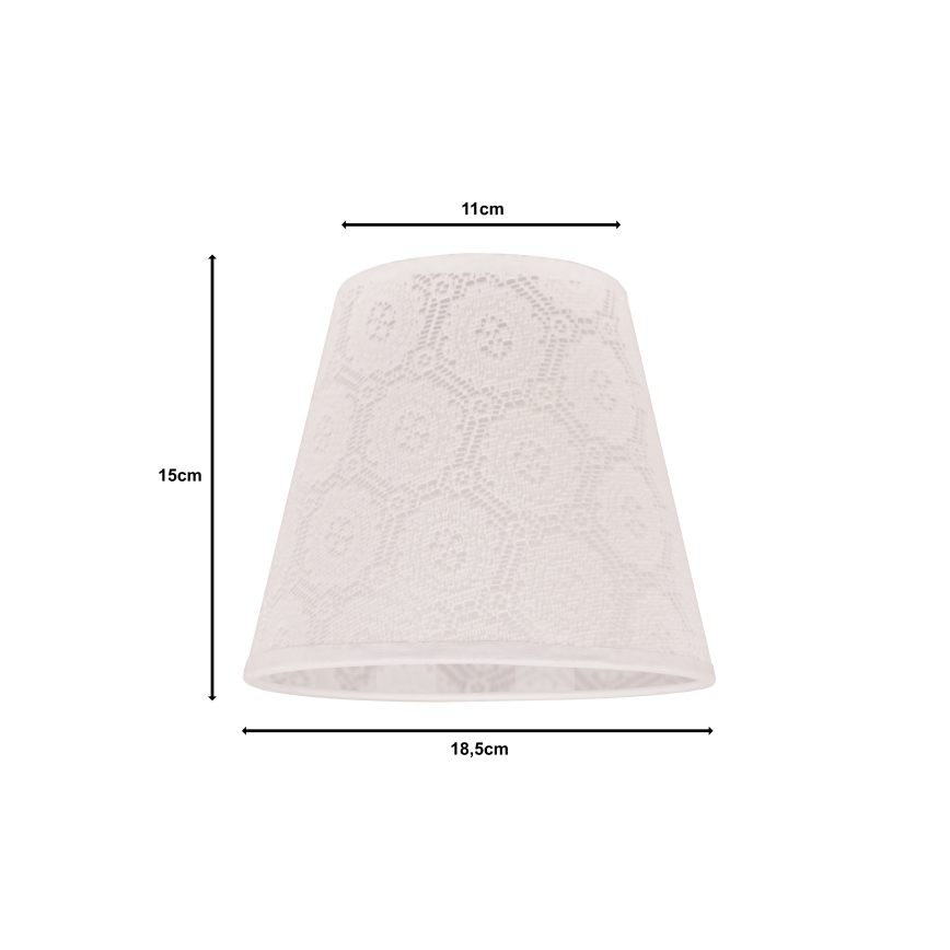 Duolla - Lampshade for table lamp SOFIA XS E14 d. 18,5 cm white