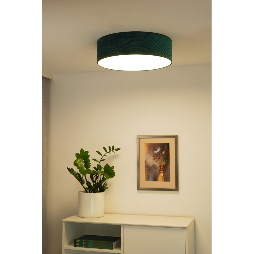 Duolla - LED Ceiling light CORTINA LED/26W/230V d. 30 cm 4000K green
