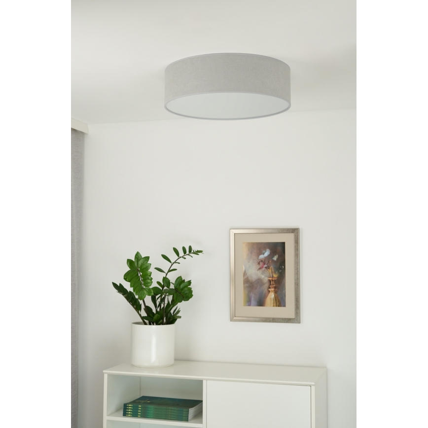 Duolla - LED Ceiling light CORTINA LED/26W/230V d. 30 cm 4000K grey