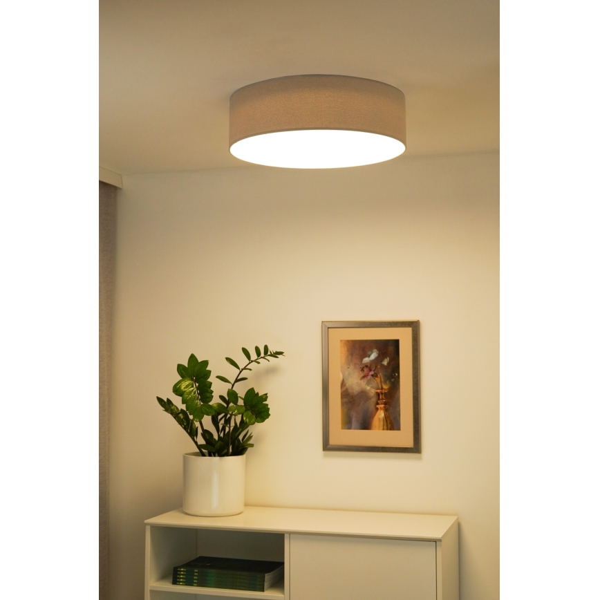Duolla - LED Ceiling light CORTINA LED/26W/230V d. 45 cm 4000K grey