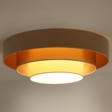 Duolla - LED Ceiling light LUNETA LED/26W/230V d. 60 cm 4000K beige/gold/creamy