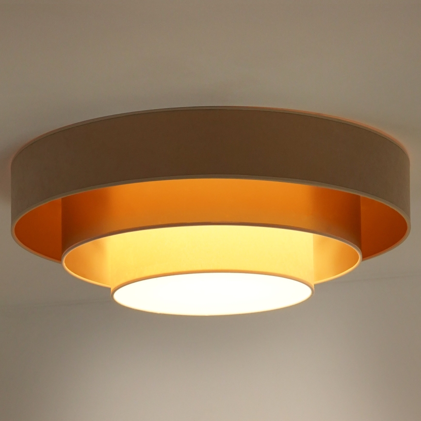 Duolla - LED Ceiling light LUNETA LED/26W/230V d. 60 cm 4000K beige/gold/creamy